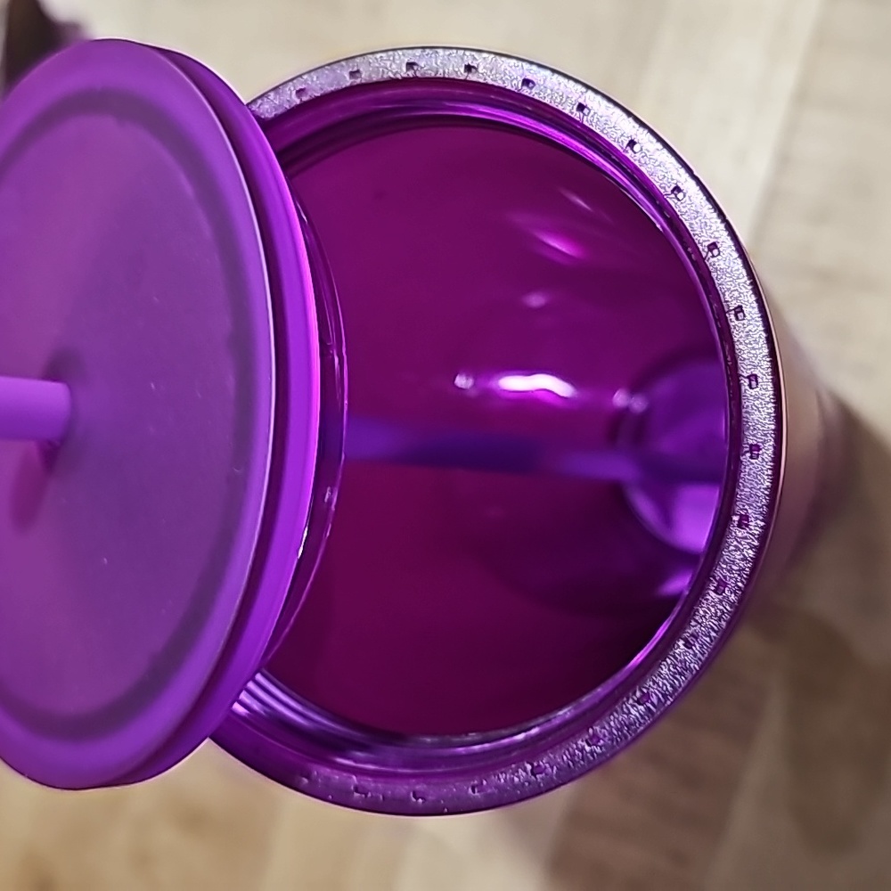 Purple soft touch starbucks tumbler - Picture 7 of 8